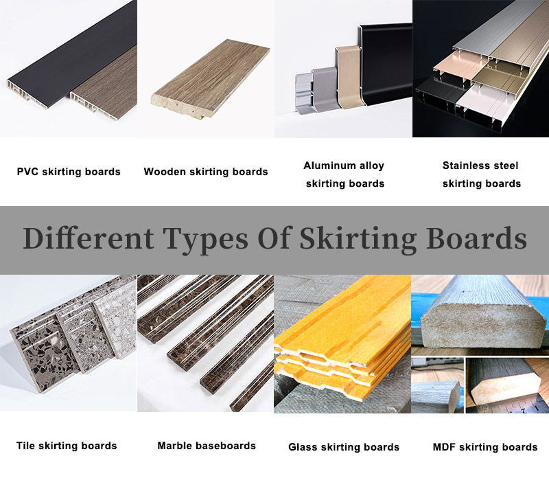 Différents types de plinthes