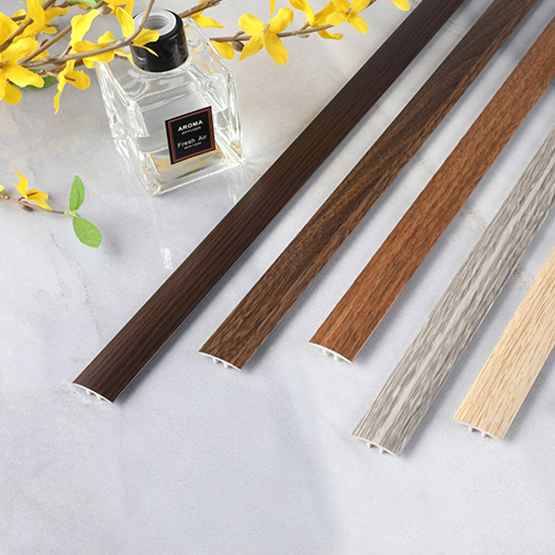 Bandes de bord de parquet en bois durables en forme de T