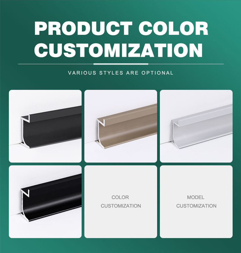 Plinthes en aluminium de diff&eacute;rentes tailles