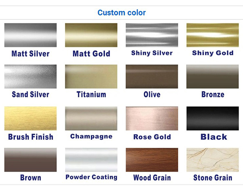 Garniture de transition de sol multicolore