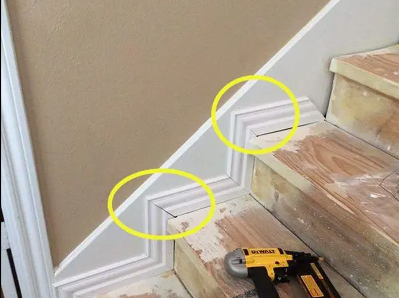 Plinthe d'escalier sur mesure