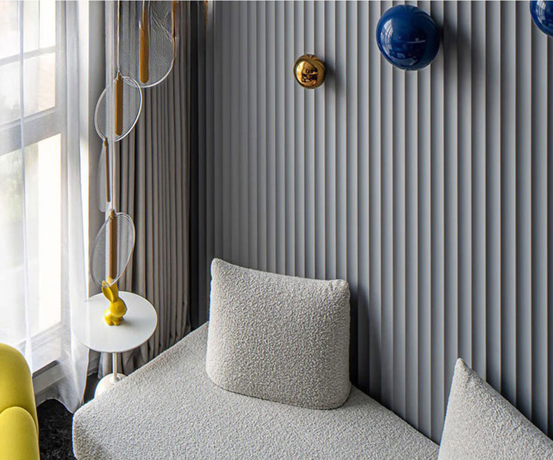 Panneaux de bois cannel&eacute;s de luxe