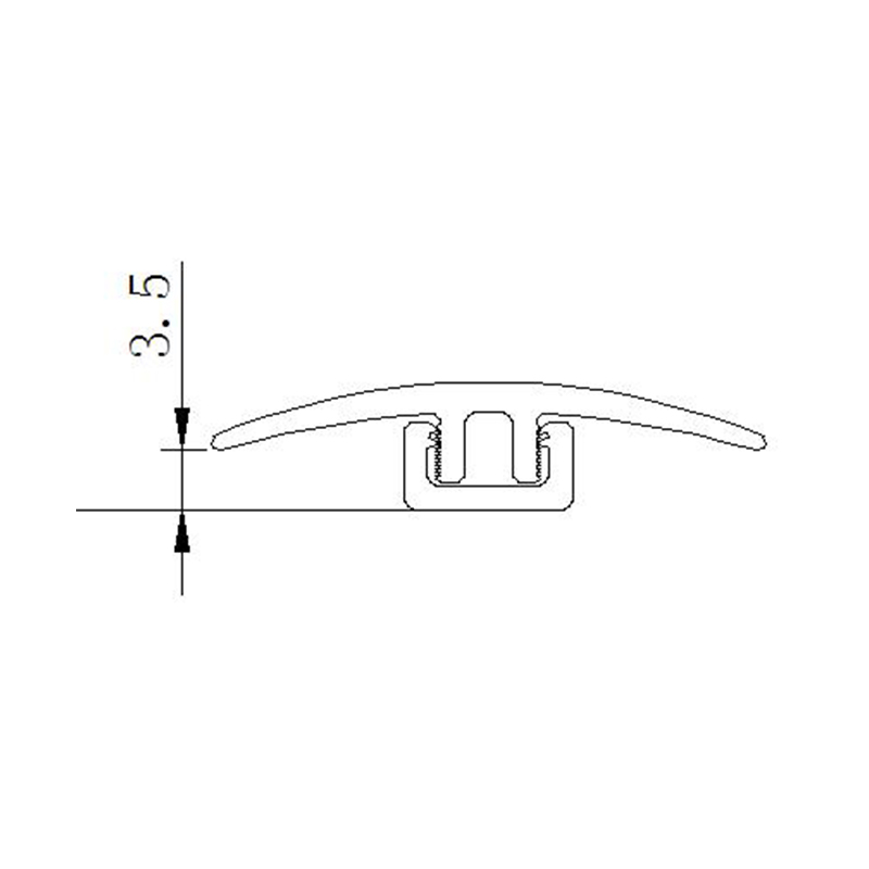 Bandes de bord de sol durables en grain de bois