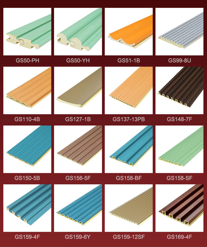 Panneaux de bois cannel&eacute;s de diff&eacute;rentes tailles