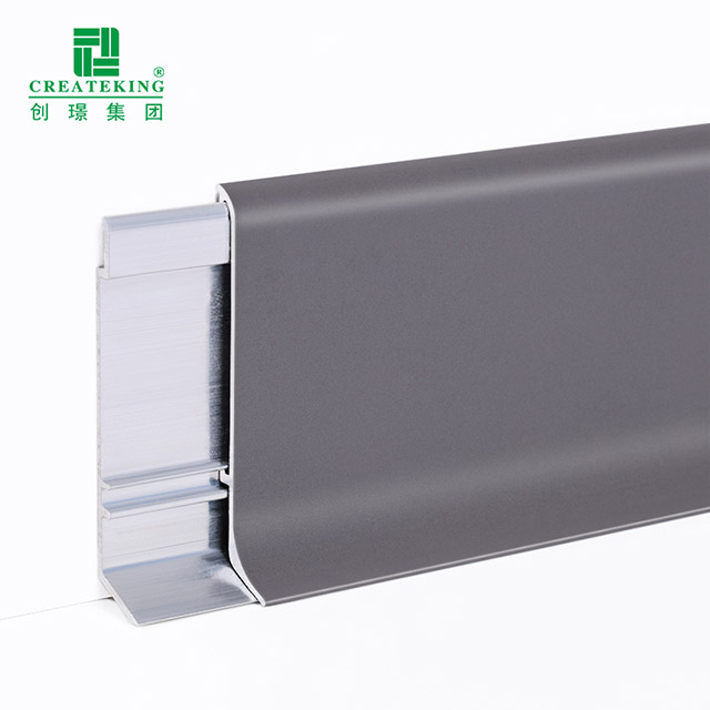 Plinthe de plancher en aluminium de 60*10mm