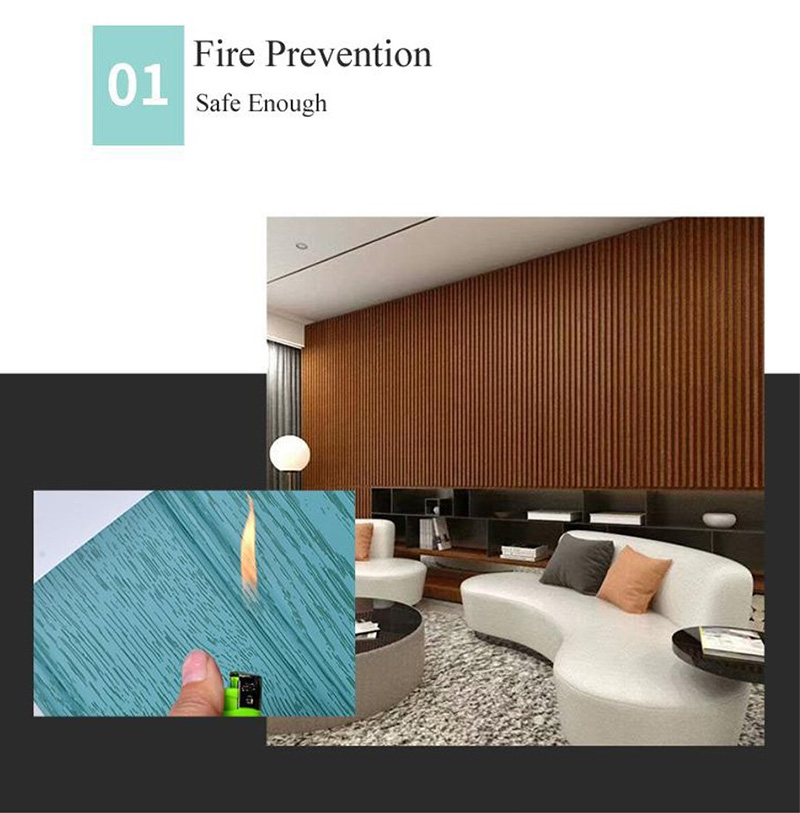 Int&eacute;rieur de panneaux muraux WPC