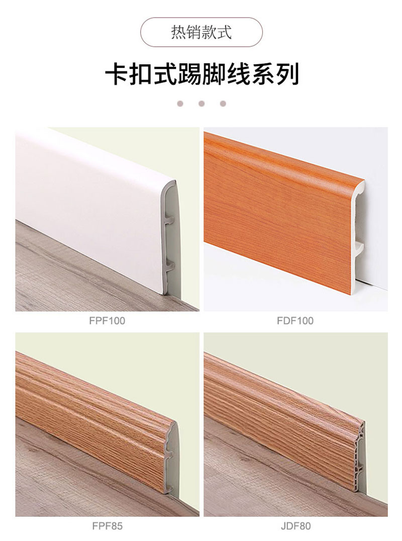 Clip-cliquez pour installer les plinthes en mousse