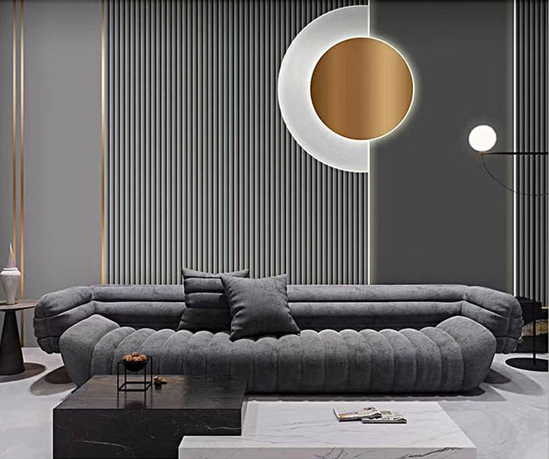 Panneau int&eacute;rieur rond cannel&eacute;