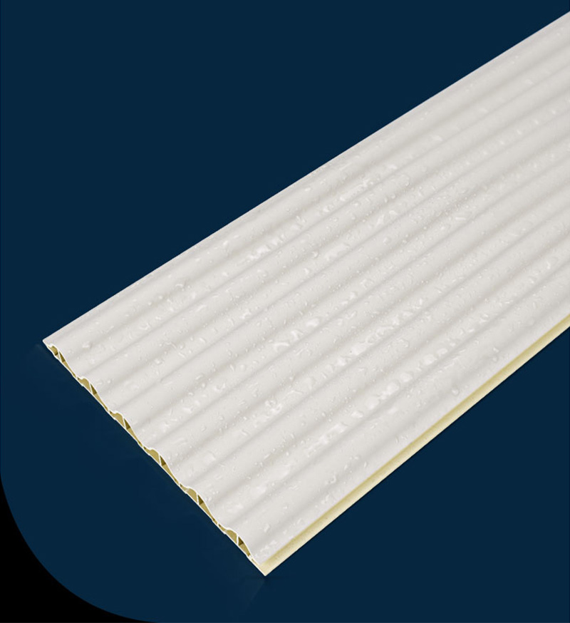 Panneaux muraux cannel&eacute;s WPC durables