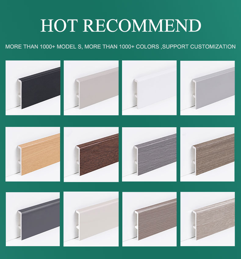 Plinthes noires personnalis&eacute;es