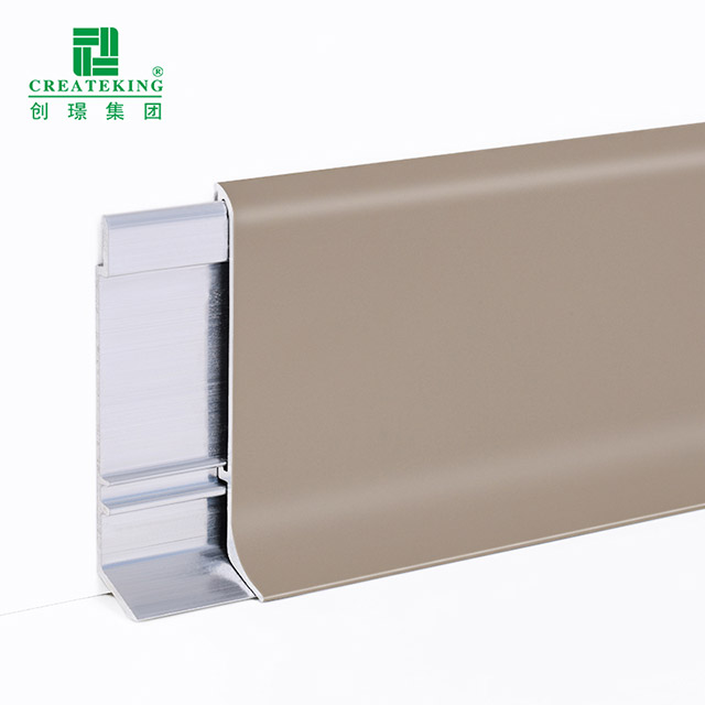 Plinthe de plancher en aluminium de 60*10mm