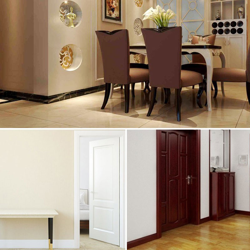 Plinthe de salle de bain en grain de bois