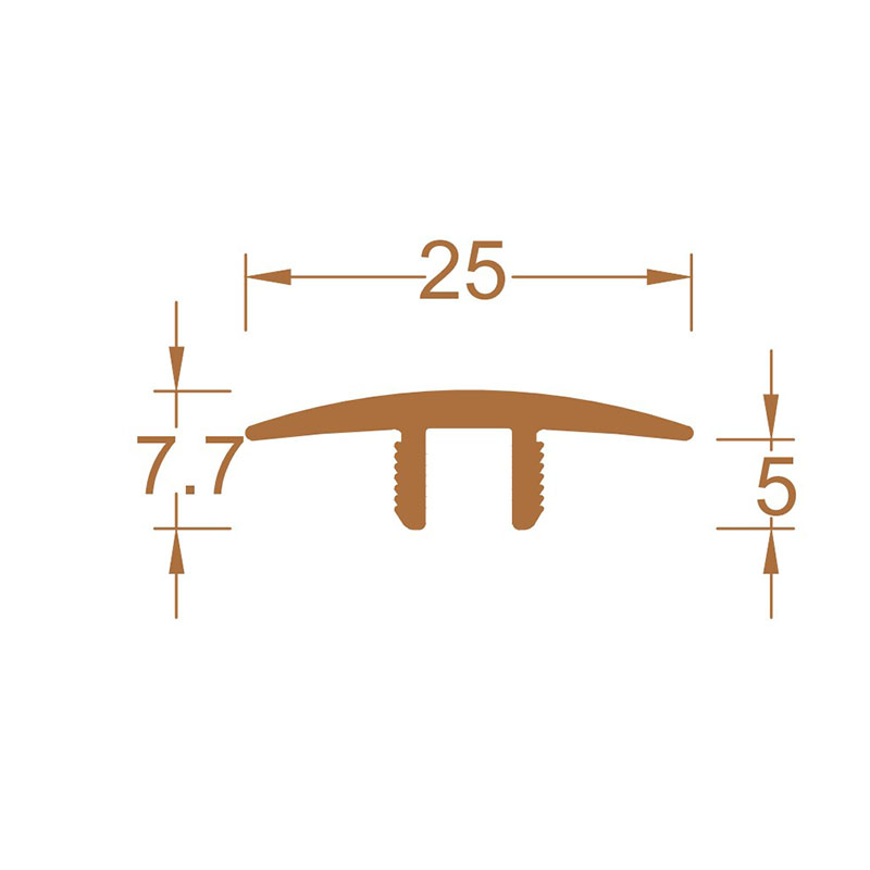 Bandes de bord de parquet en bois personnalis&eacute;es en forme de T