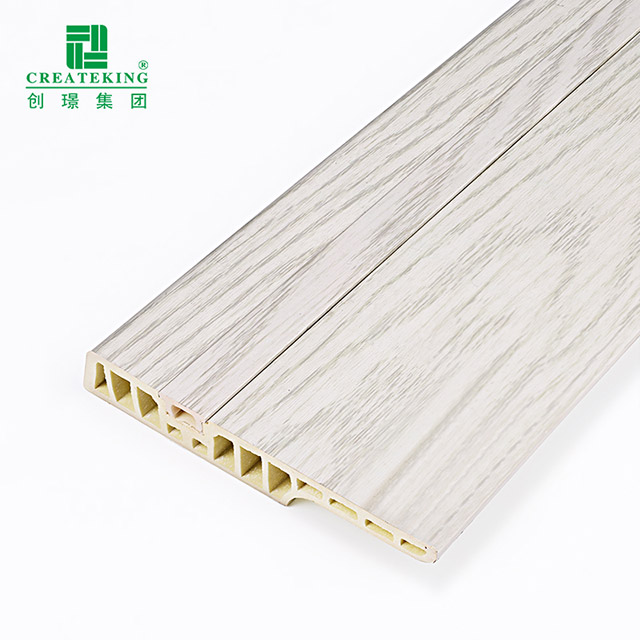 Plinthe de plancher de clou caché par PVC de 100*15mm