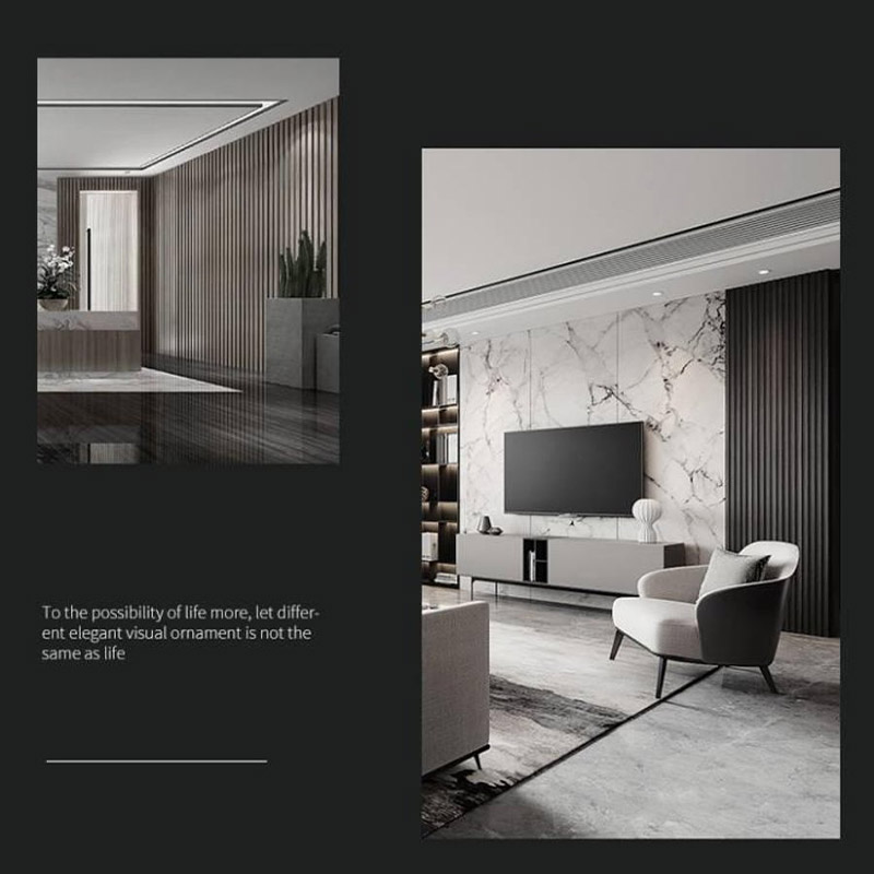 Int&eacute;rieur de panneaux muraux WPC