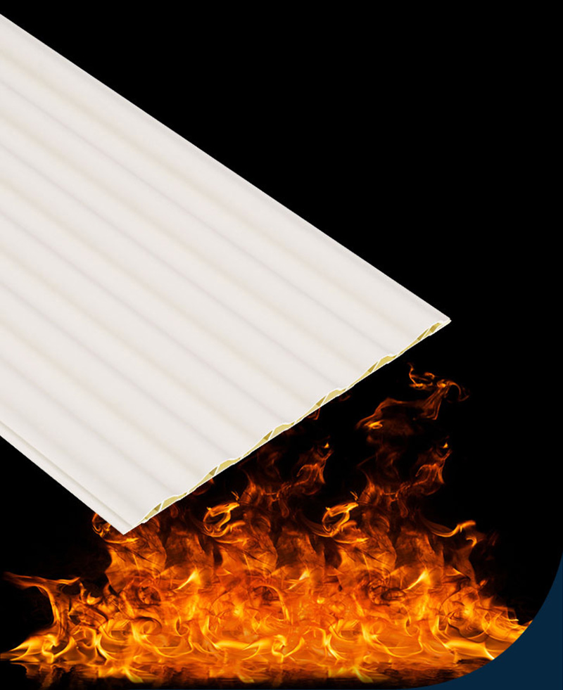 Panneaux muraux cannel&eacute;s ignifuges WPC