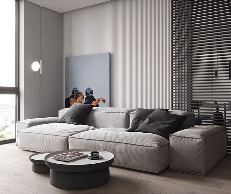 Panneau cannel&eacute; WPC r&eacute;sistant &agrave; l'humidit&eacute;