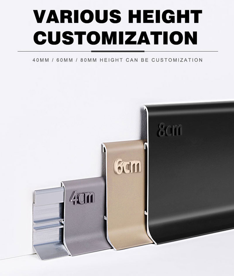 Plinthe m&eacute;tallique de luxe 