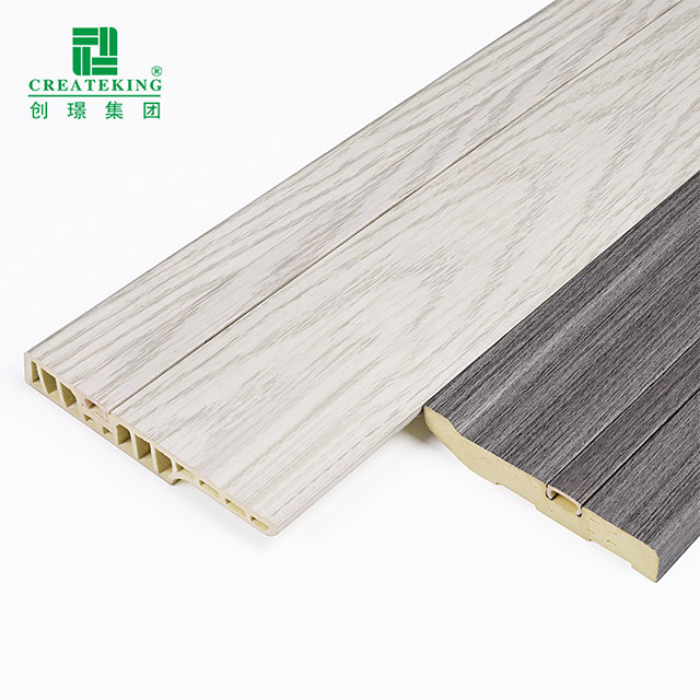 Plinthe de plancher de clou caché par PVC de 100*15mm