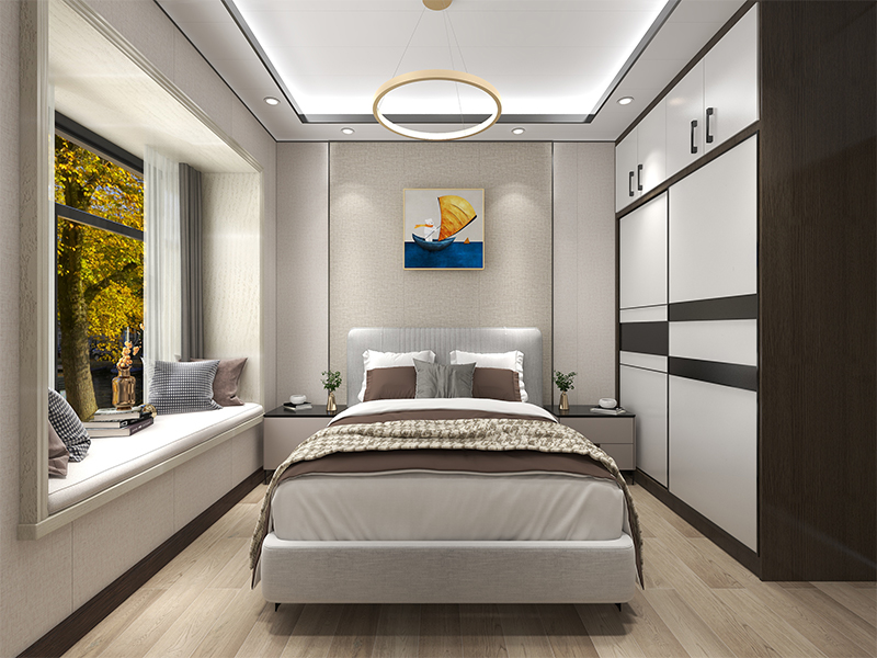 Plancher de planches de vinyle d'aspect bois