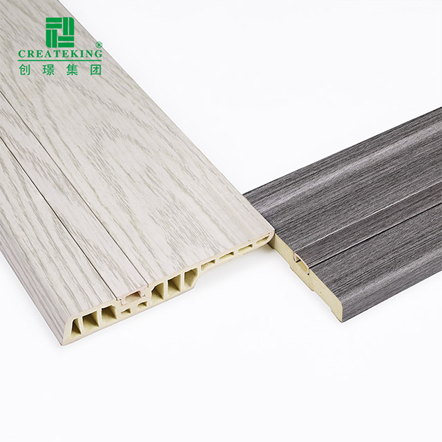 Plinthe de plancher de clou caché par PVC de 100*15mm