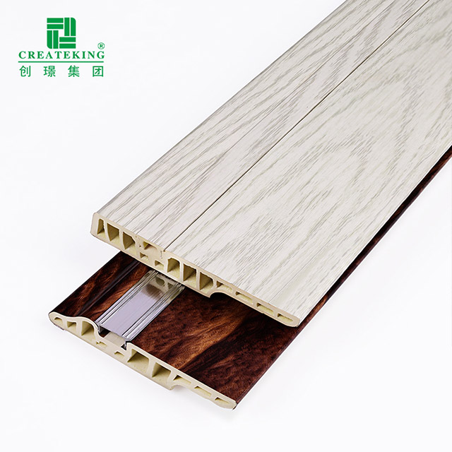 Plinthe de plancher de clou caché par PVC de 100*15mm