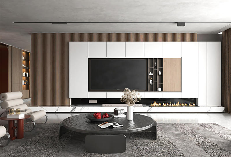 panneau mural ignifuge de WPC