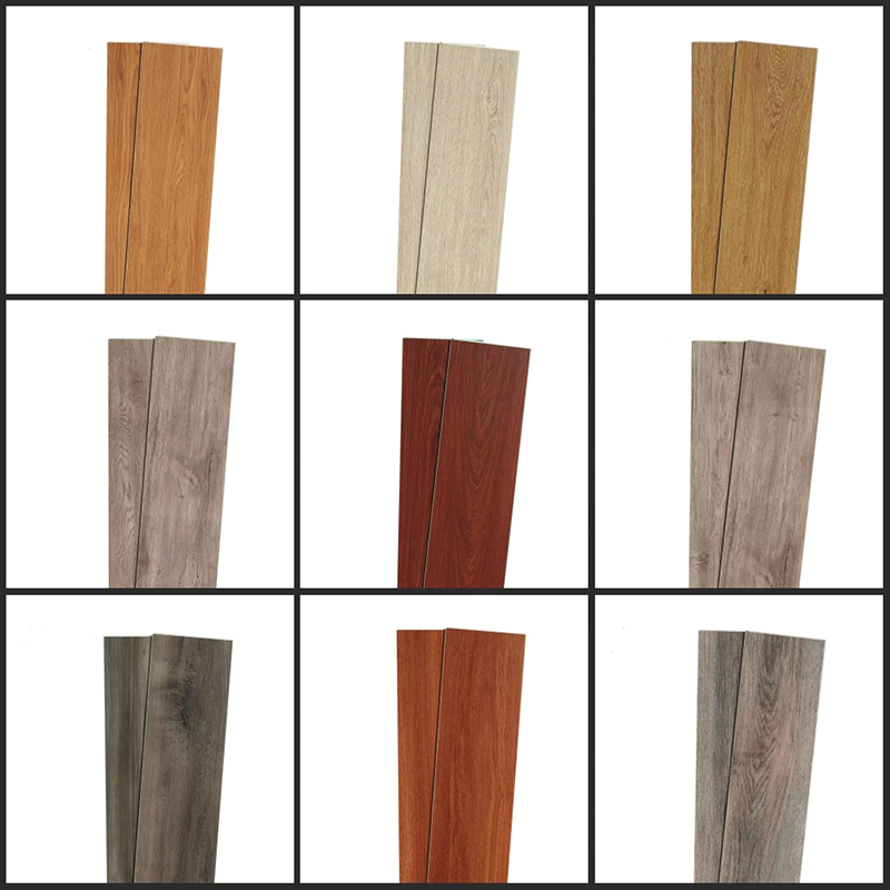 Plancher de planches de vinyle d'aspect bois