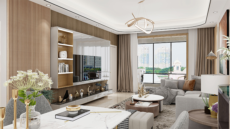 int&eacute;rieur du panneau mural wpc