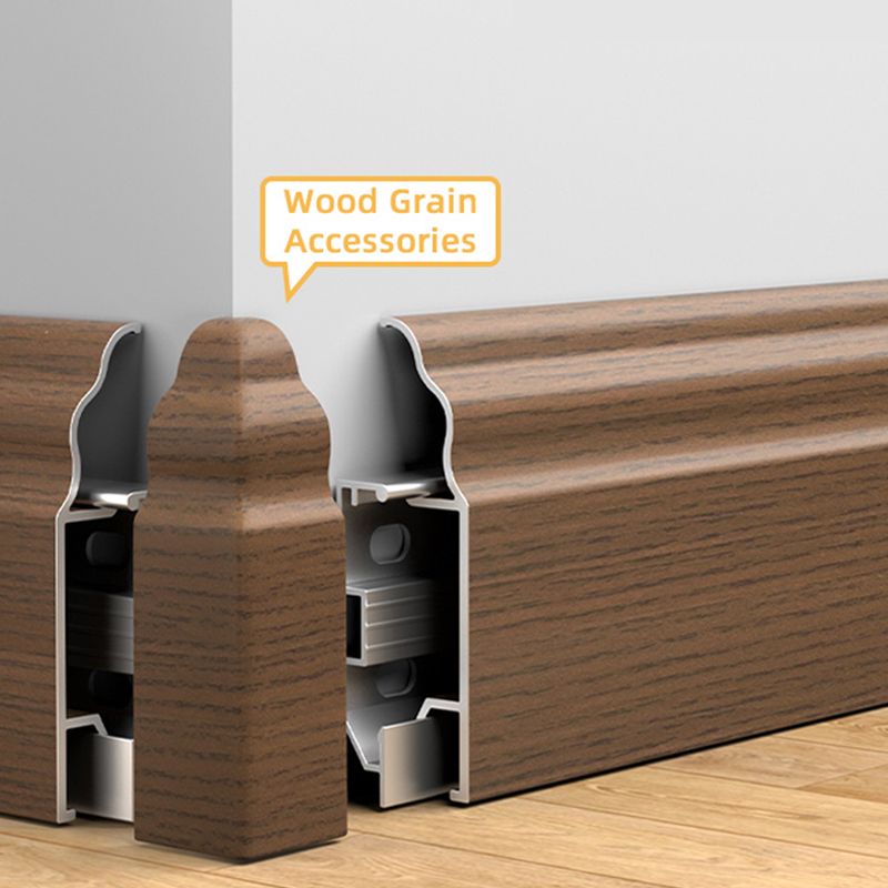 Plinthe en alliage d'aluminium de style français 50*12mm