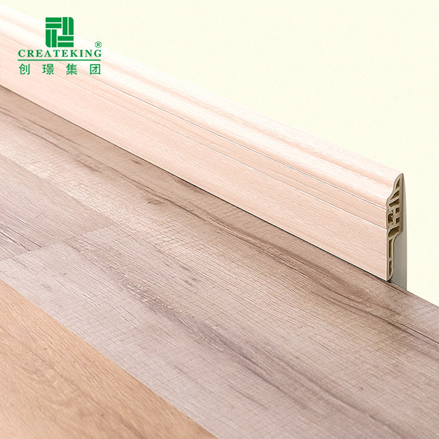 plinthe cachée de clou de langue d'agneaux de PVC de 78*17mm