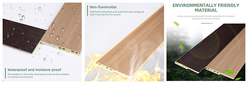 Plinthe de crayon de PVC de 100*12mm