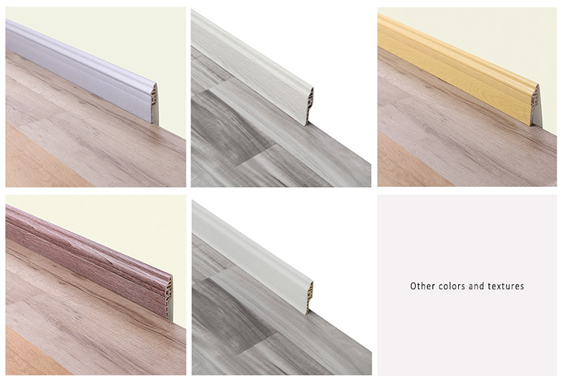 Options de couleur des plinthes en PVC