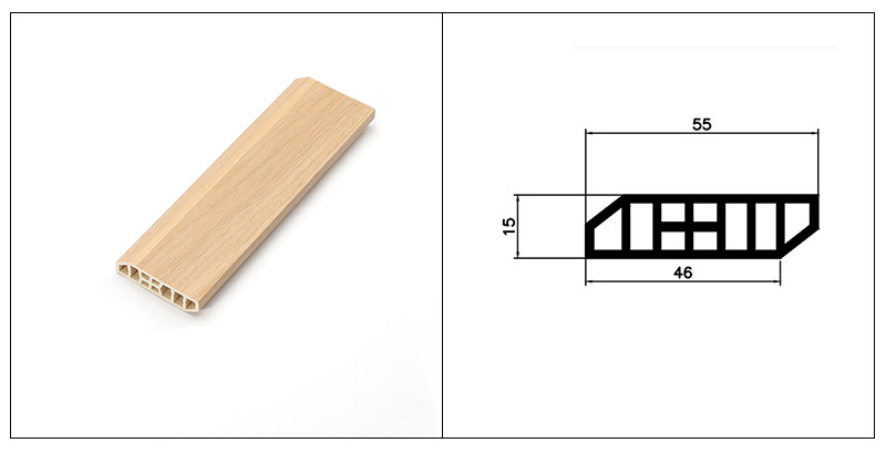 plinthes en PVC de 55*15mm