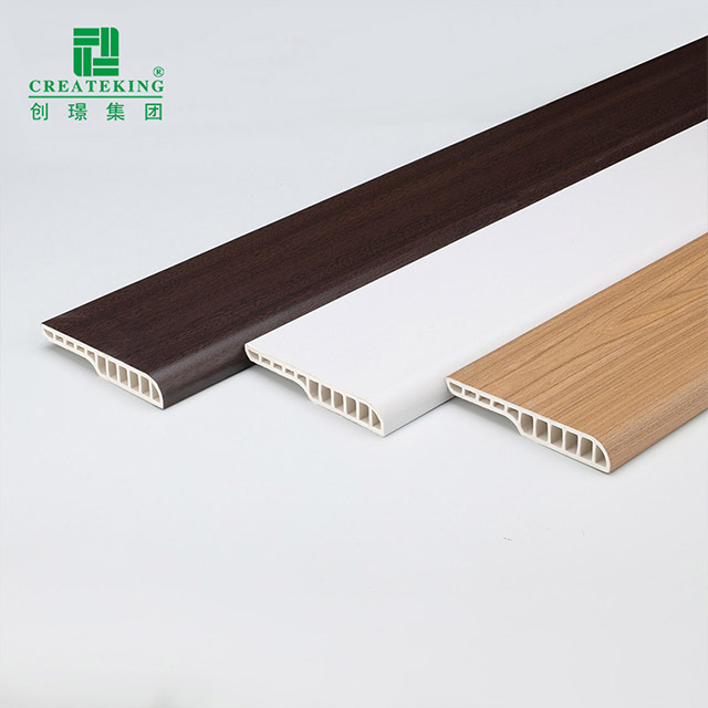 Plinthe ronde de crayon de PVC de 95*15mm