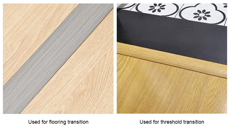 Bande de transition de sol en forme de T en PVC 40*7,5 mm