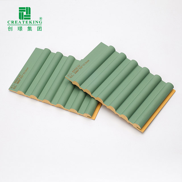 Panneau mural solide demi-rond extérieur en PVC 156*12,8 mm