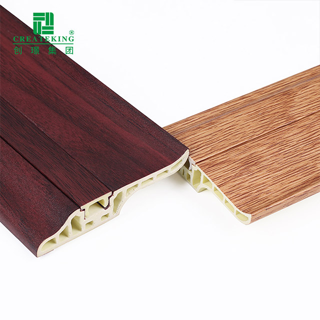 Plinthe en langue d'agneau en PVC 68*17 mm