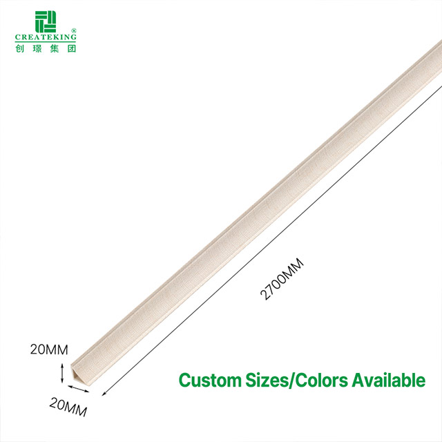 Garnitures de bord d'angle intérieur en PVC 20*20 mm
