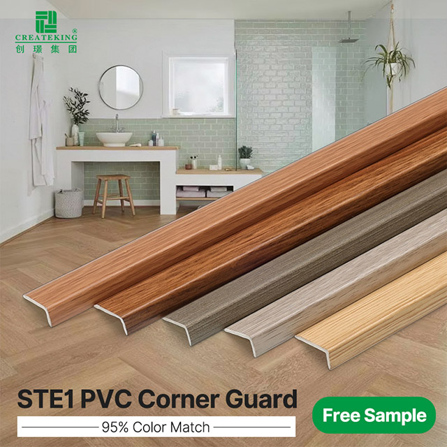 Bandes de bord de revêtement de sol stratifié en forme de L en PVC 24*10 mm
