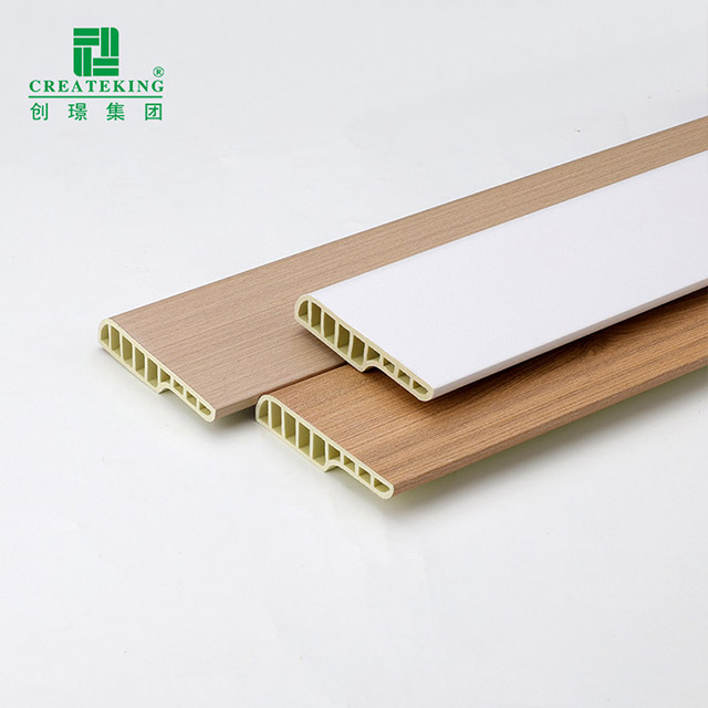 Plinthe ronde de crayon de PVC de 75*15mm