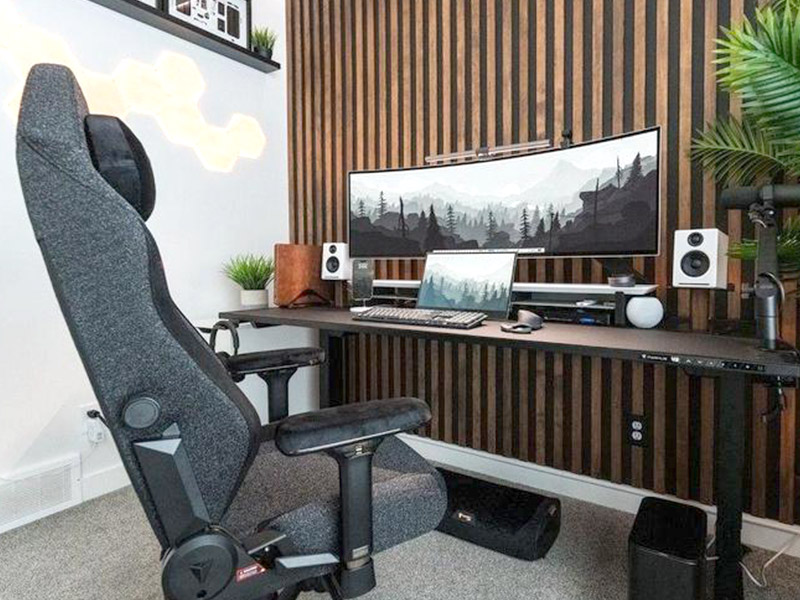 Comment ajoutez-vous la créativité au mur d'accent de bureau?