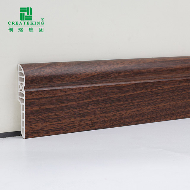 Plinthe ronde de crayon de PVC de 70*15mm
