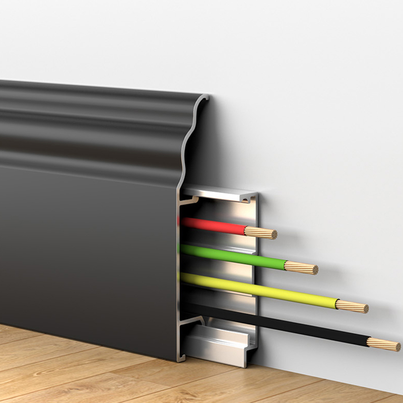 Plinthe en alliage d'aluminium de style français 50*12mm