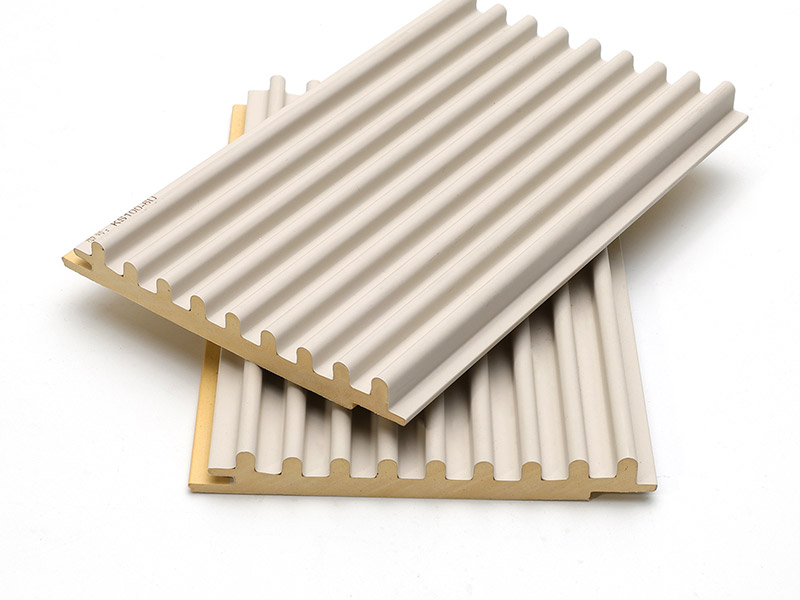 Panneaux muraux cannel&eacute;s solides demi-ronds de 99,5 x 15 mm