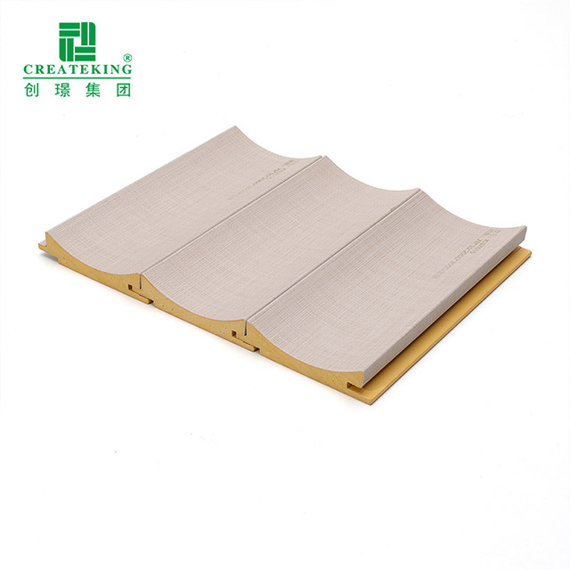 Panneau mural cannelé à arc intérieur de 70 * 15 mm