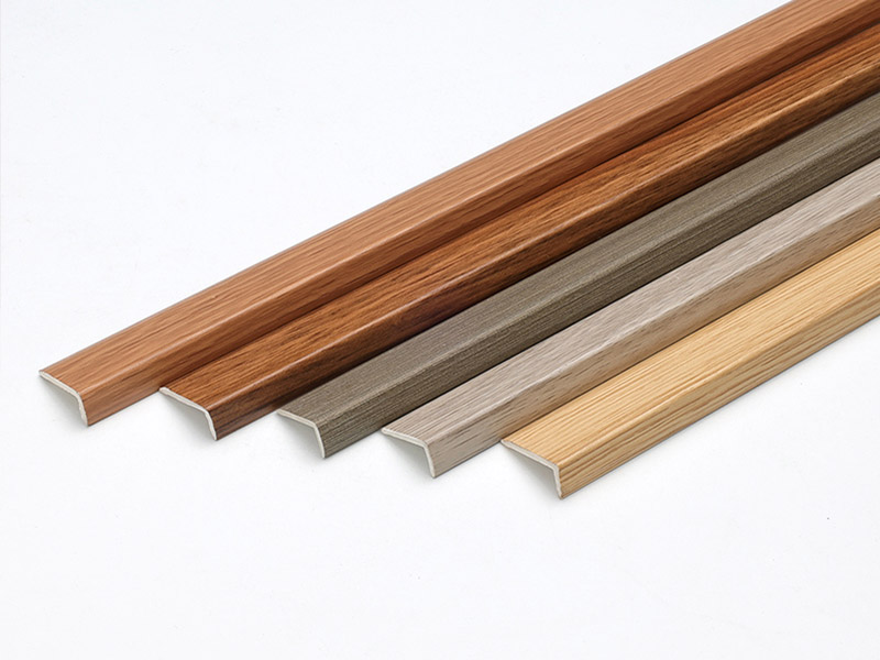Bandes de chant pour parquet en bois en forme de L