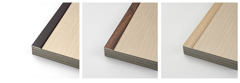 Bandes de bordure de parquet en bois massif en forme de L en PVC 30*25 mm