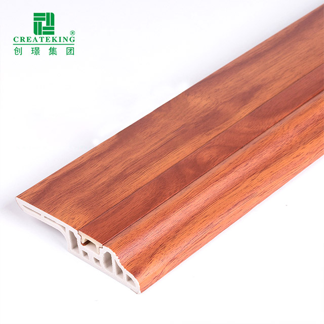 plinthe cachée de clou de langue d'agneaux de PVC de 78*17mm