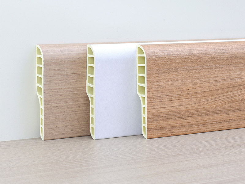 Plinthe ronde de crayon de PVC de 75*15mm